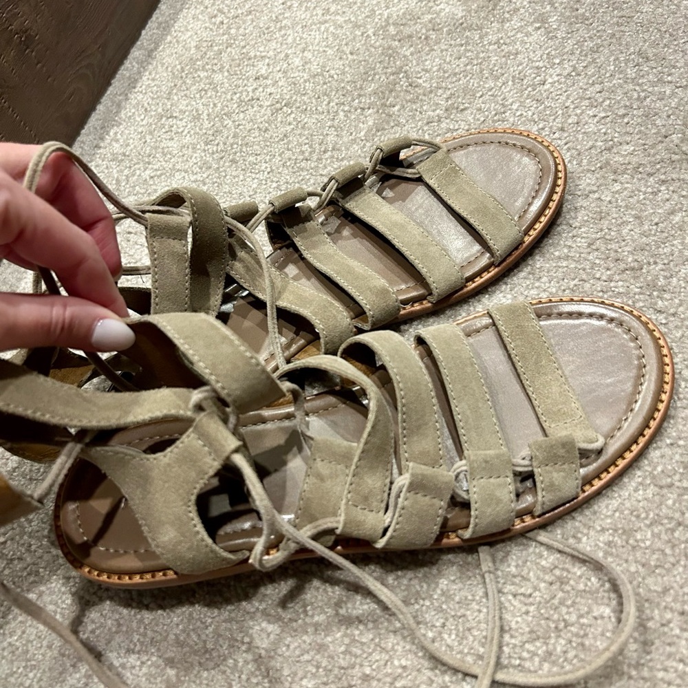 Frye ankle gladiator style sandals